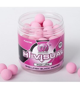 12mm Hi-Visual Mini Popups - Shellfish Black Pepper 
