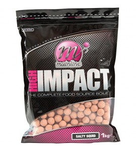 20mm High Impact Boilies 1 Kg - Salty Squid