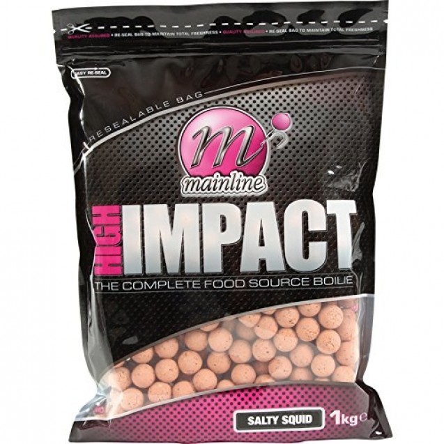 20mm High Impact Boilies 1 Kg - Salty Squid