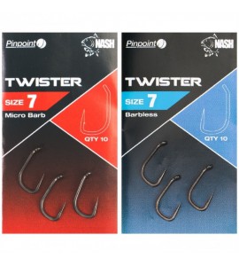 Size 6 Pinpoint Twister Hooks - Nash