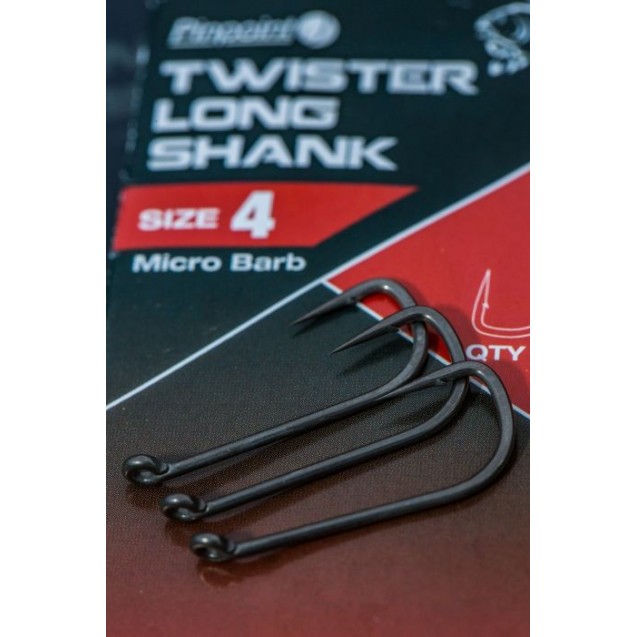 Size 1 Pinpoint Twister Longshank Hooks - Nash