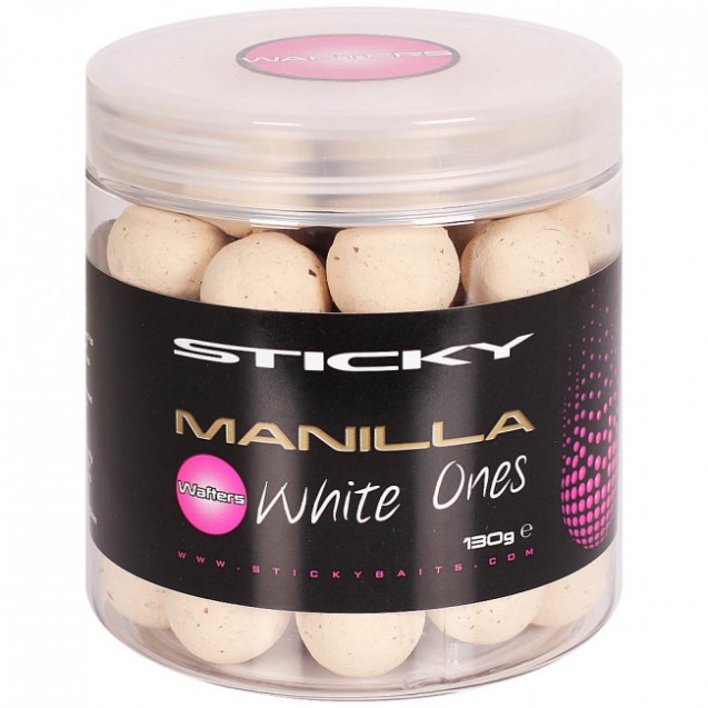 16mm Manilla White One's Wafters - Sticky Baits