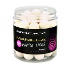12mm Manilla White One's Pop Ups - Sticky Baits