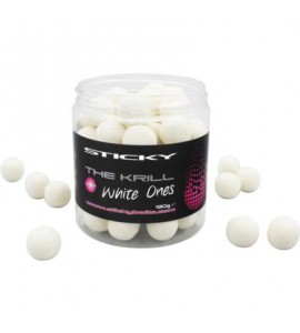 16mm The Krill White One's Wafters - Sticky Baits
