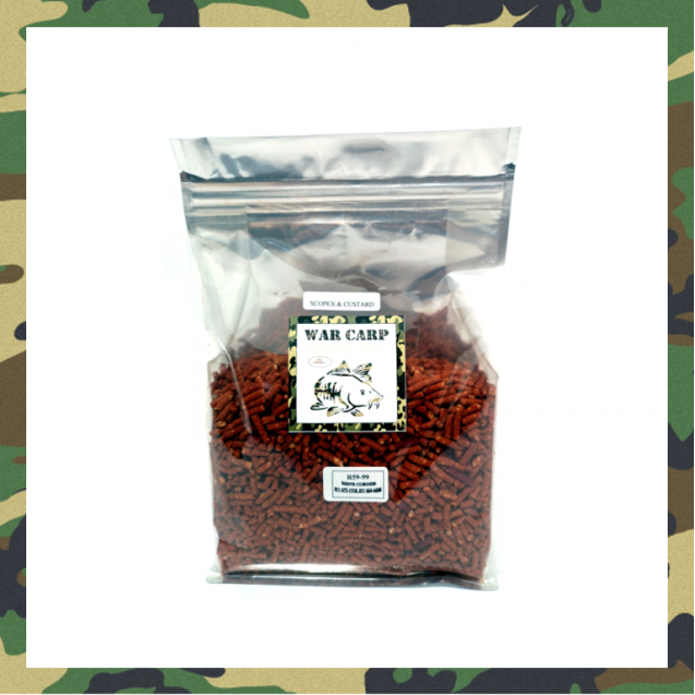 Scopex & Custard Pellets 1 Kg - War Carp
