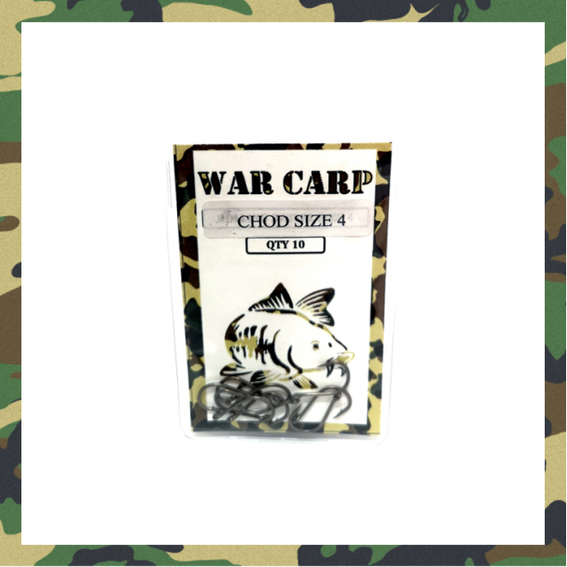 Size 4 Chod Hooks - War Carp