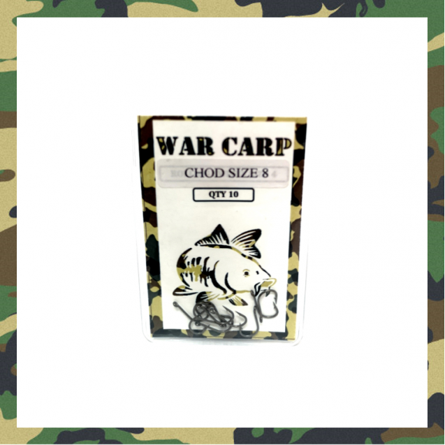 Size 8 Chod Hooks - War Carp