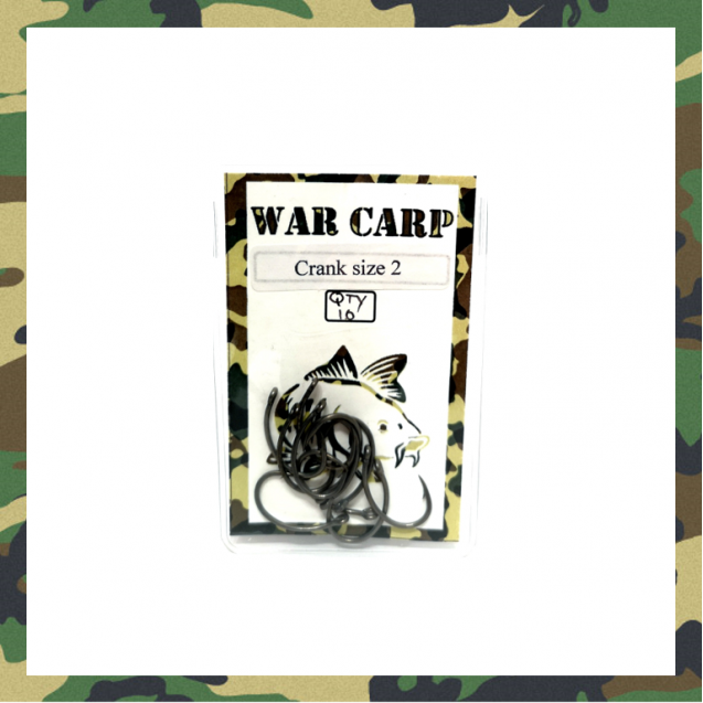 Size 2 Crank Hooks - War Carp