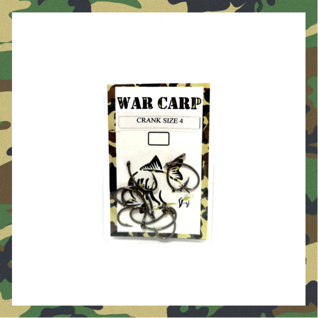 Size 4 Crank Hooks - War Carp