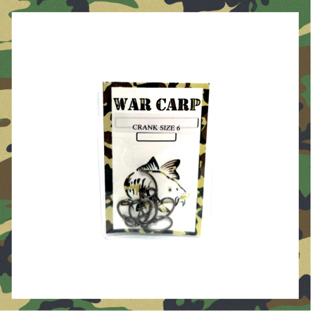 Size 6 Crank Hooks - War Carp