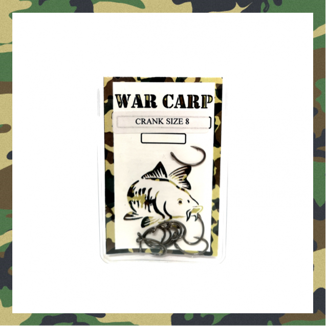 Size 8 Crank Hooks - War Carp