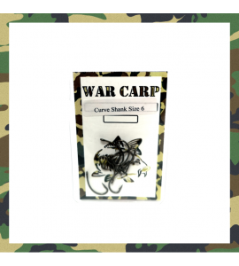 Size 6 Curve Shank Hooks - War Carp