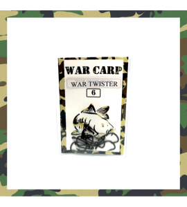 Size 6 War Twister Hooks - War Carp