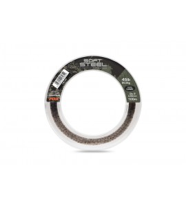 45lb Soft Steel Fleck Leader - camo 100m - CML205