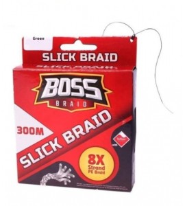50LB Boss Braid - Slick 8X Braid 300m - Green (130525)