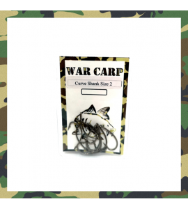 Size 2 Curve Shank Hooks - War Carp
