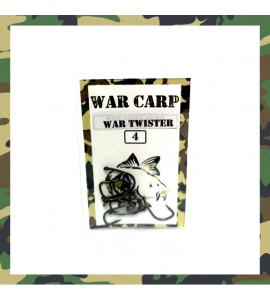 Size 4 War Twister Hooks - War Carp