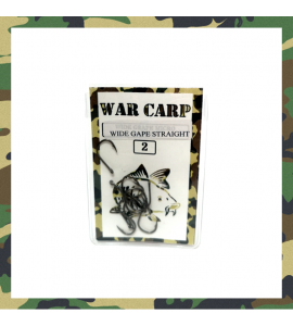 Size 2 Wide Gape Straight Hooks - War Carp